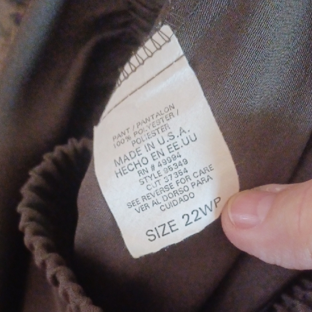 R & M Richards Olive Green Pantsuit Size 22WP 3 Pc. Set - Picture 2 of 6